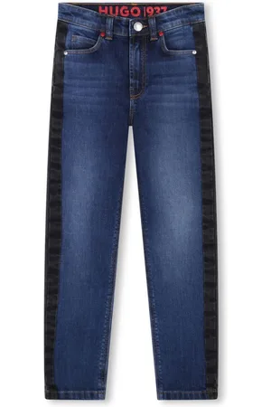 HUGO BOSS Cotton straight-leg jeans