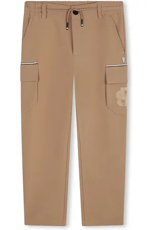 HUGO BOSS Logo-appliqu?? straight-leg trousers