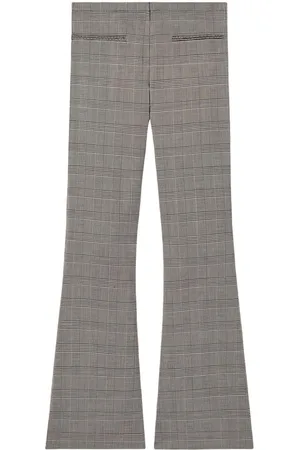 Courrèges Flare mid-rise Prince of Wales pants