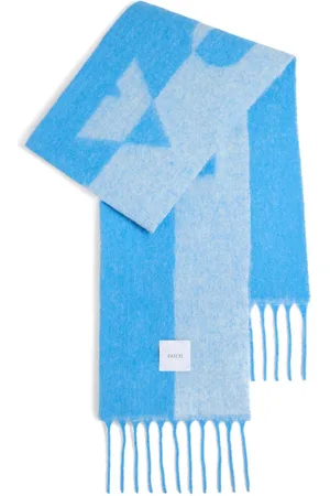 Patou Intarsia-knit logo scarf