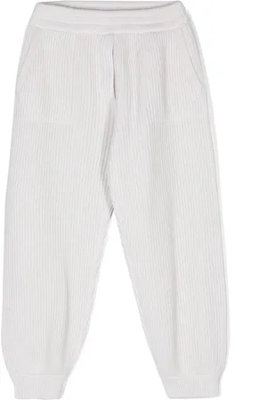 Brunello Cucinelli Metallic-threading trousers