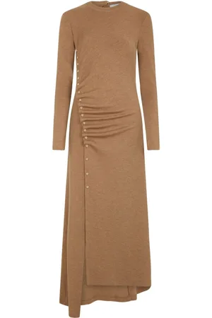 Paco rabanne Asymmetric long-sleeve dress