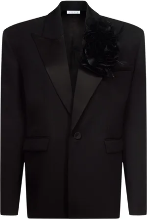 AREA Flower Corsage oversized blazer