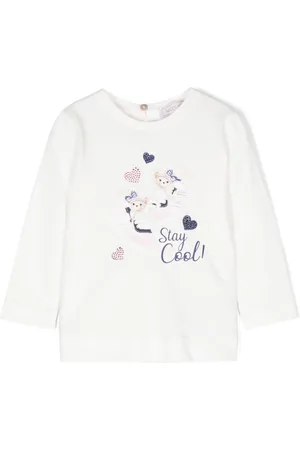 MONNALISA Graphic-print cotton T-shirt