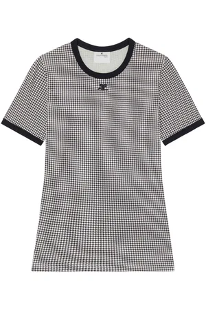 Courrèges Contrasting-trim cotton T-shirt
