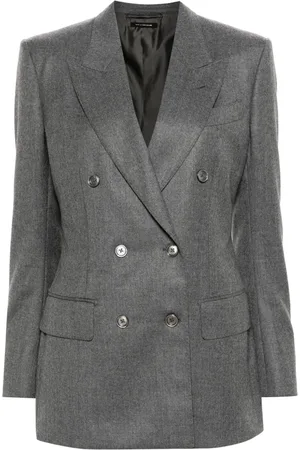 Tom Ford M??lange double-breasted blazer