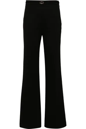 Twin-Set Logo-plaque straight-leg trousers