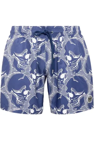 Philipp Plein Skull-print swim shorts