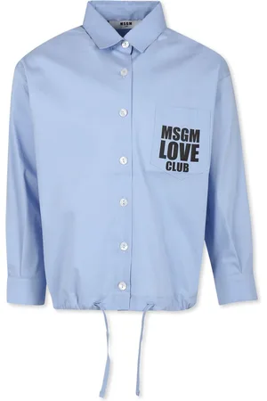 Msgm Logo-print drawstring shirt