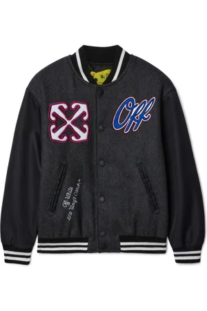 OFF-WHITE OW Patch varsity jacket