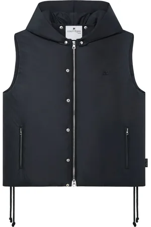 Courrèges Logo-patch padded gilet
