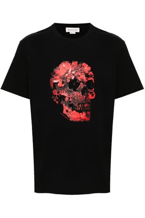 Alexander McQueen Wax Flower Skull T-shirt