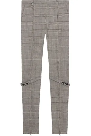 Courrèges Prince of Wales skinny low-rise pants