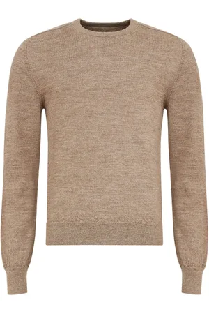 Maison Margiela Elbow-patch fine-knit cardigan