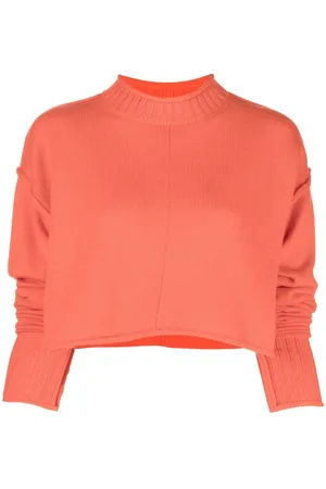 Sportmax Ribbed-knit cropped jumper