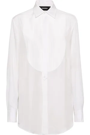 Dsquared2 Bib-collar cotton shirt