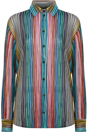Missoni Striped ribbed knit shirt