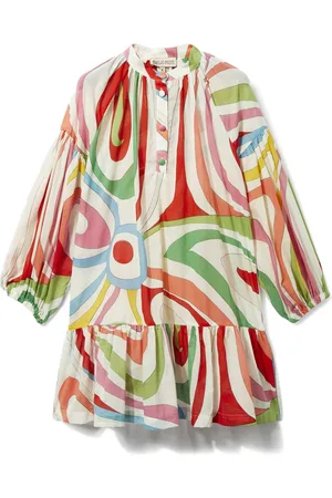 PUCCI Junior Marmo-print cotton dress