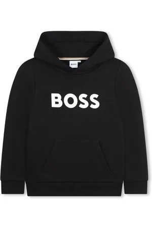 HUGO BOSS Logo-print fleece-lining hoodie