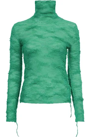Maison Margiela Semi-sheer roll-neck jumper