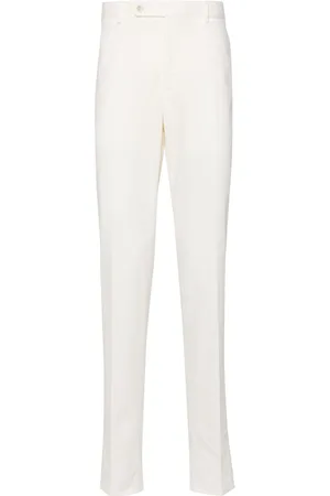 Incotex Tapered-leg cotton trousers