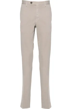 Incotex Tapered-leg cotton trousers
