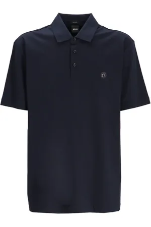 HUGO BOSS Logo-patch polo shirt