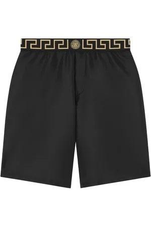 VERSACE Greca-waistband swim shorts