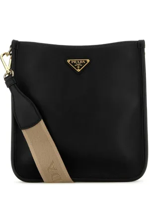 Prada Triangle-logo leather crossbody bag