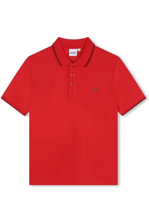 HUGO BOSS Logo-print piqu??-weave polo shirt