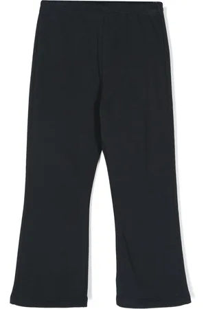 DOUUOD KIDS Logo-print flared trousers