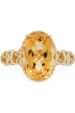 Dolce & Gabbana 18kt yellow Anna citrine ring