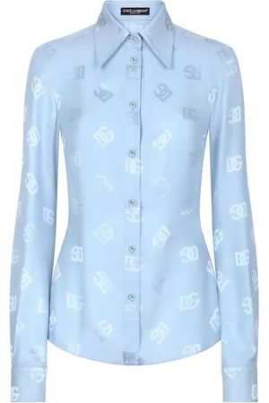 Dolce & Gabbana Monogram-jacquard silk shirt