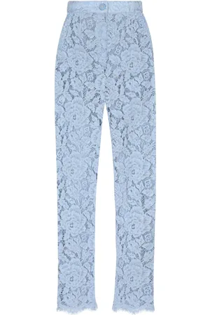 Dolce & Gabbana Embroidered lace trousers