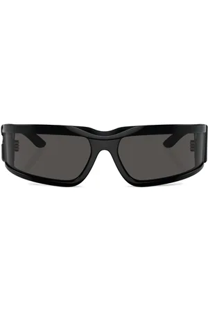 Dolce & Gabbana Logo-plaque wraparound sunglasses