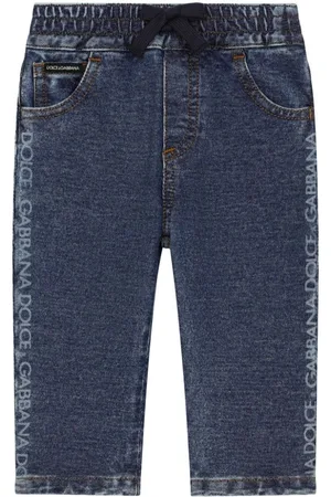 Dolce & Gabbana Logo-print five-pocket jeans