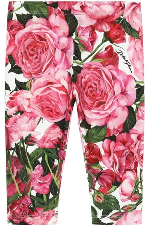 Dolce & Gabbana Rose-print leggings