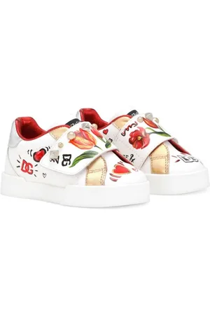 Dolce & Gabbana Printed leather sneakers