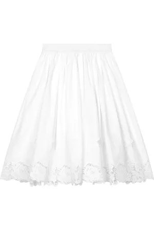 Dolce & Gabbana Macram??-detailing cotton skirt