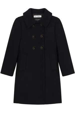 Dolce & Gabbana DG-buttons double-breasted wool coat