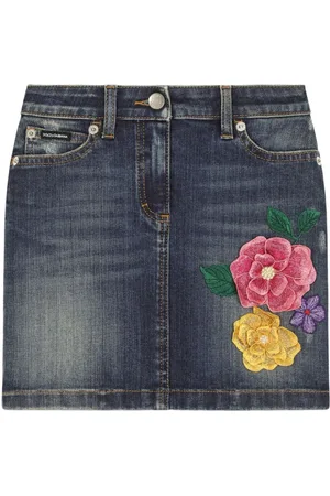 Dolce & Gabbana Floral-embroidered skirt