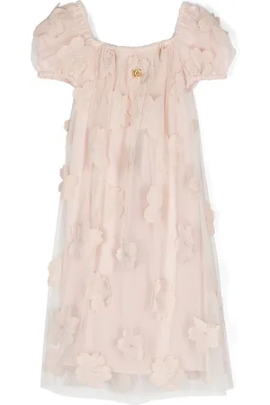 Dolce & Gabbana Floral-appliqu?? tulle dress