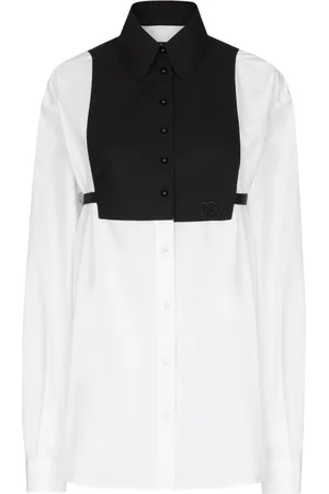 Dolce & Gabbana Bib-detail oversize shirt