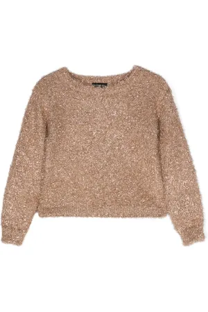 MONNALISA Metallic-finish jumper