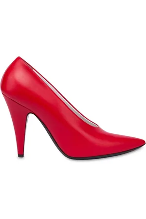 Moschino 100mm leather pumps