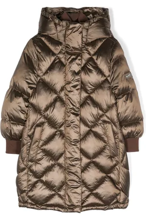MONNALISA Logo-lettering padded coat