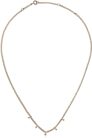 Zo Chicco 14kt yellow XS curb-chain diamond necklace