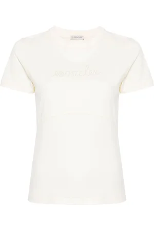Moncler Logo-embroidered cotton T-shirt