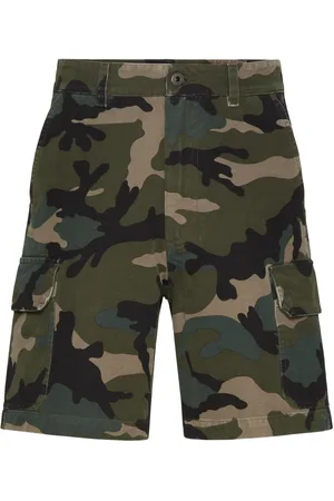 VALENTINO GARAVANI Camouflage-pattern cotton shorts