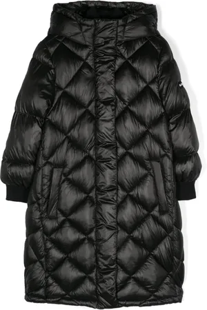 MONNALISA Logo-lettering padded coat